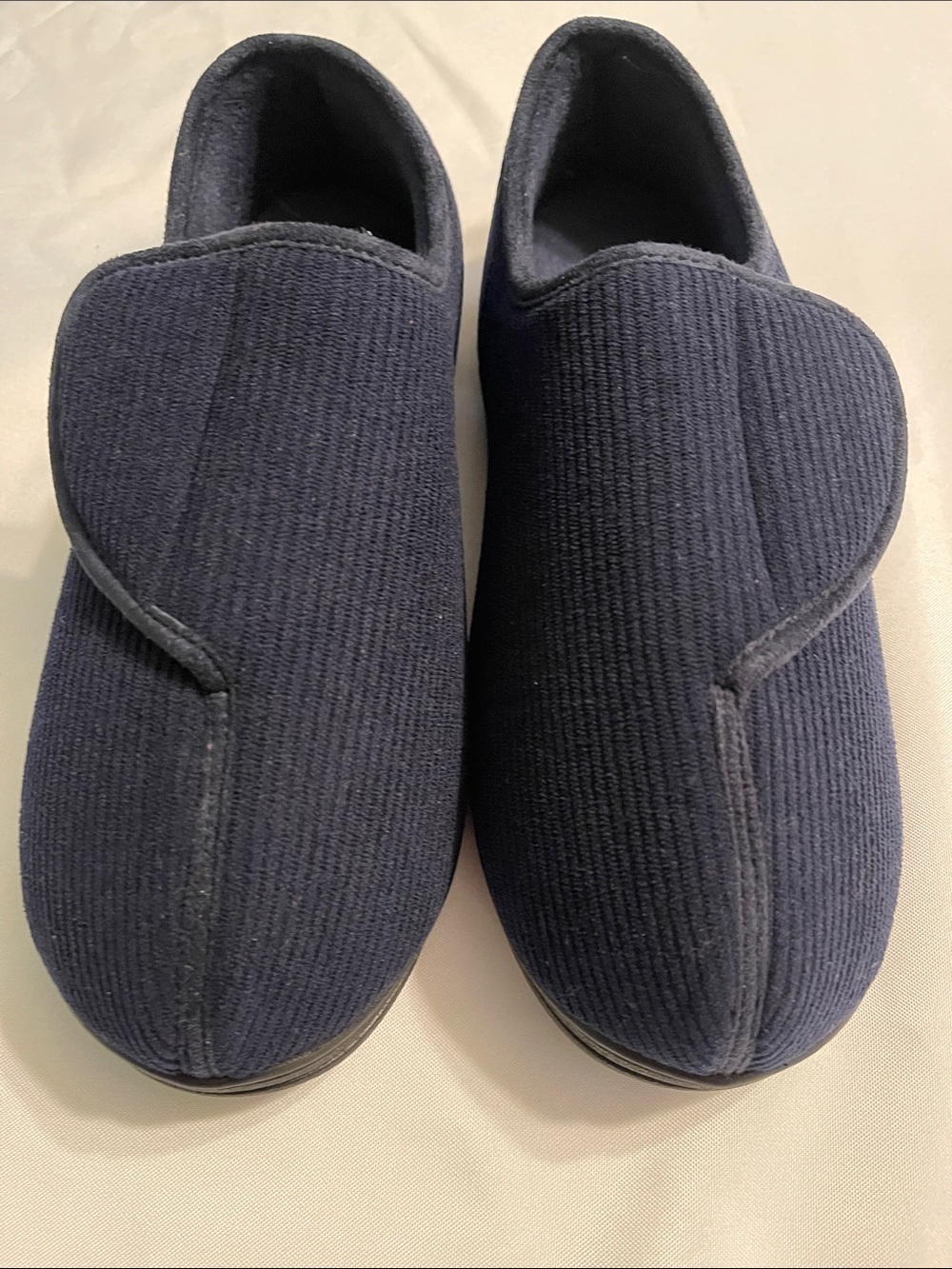 Men's Navy Comfort Slip-On Slippers